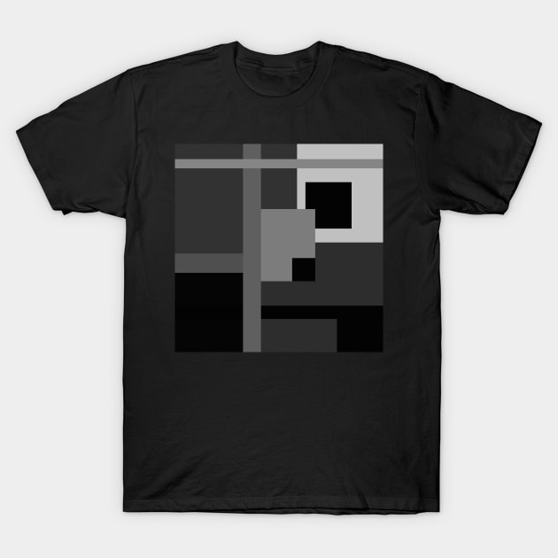 retro abstract art design T-Shirt by pauloneill-art